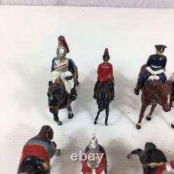 Large Vintage Job Lot Of Leader Soldiers On Horseback Probably Britains & Other