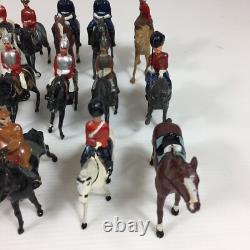 Large Vintage Job Lot Of Leader Soldiers On Horseback Probably Britains & Other