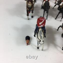 Large Vintage Job Lot Of Leader Soldiers On Horseback Probably Britains & Other