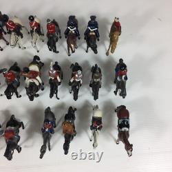 Large Vintage Job Lot Of Leader Soldiers On Horseback Probably Britains & Other