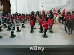 Large collection 167 Britains Eyes Right/Herald inc Horses Sentry Boxes and Band