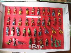 Large collection of Lead Cowboys & Indians Britains, JHillCo, Charbens, Harvey