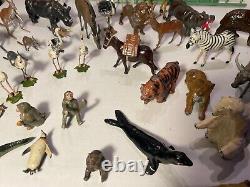 Large job vintage Pre-War JoHillCo / Britains zoo figures + others lead Toys
