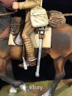 Lasset studio piece Mounted British Lancer Sudan Painted By Jean Abell Stadden