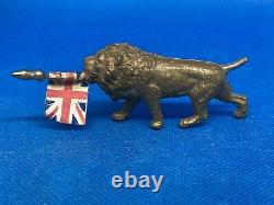 Lion Carrying Union Flag And Another Without Flag By John Hill (yellow 135) Note