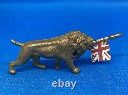 Lion Carrying Union Flag And Another Without Flag By John Hill (yellow 135) Note