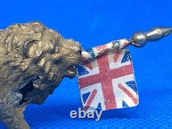 Lion Carrying Union Flag And Another Without Flag By John Hill (yellow 135) Note