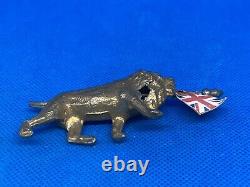 Lion Carrying Union Flag And Another Without Flag By John Hill (yellow 135) Note