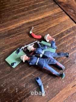 Lot Of 52 Vintage Britains Eyes Right Plastic Marines & Band Toy Soldiers