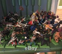 Lot Of 57 BRITAINS DEETAIL KNIGHTS SOLDIERS HORSES USED PREOWNED