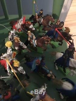 Lot Of 57 BRITAINS DEETAIL KNIGHTS SOLDIERS HORSES USED PREOWNED
