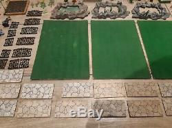 Lot Of Vintage Britains Floral Garden- Wall, Greenhouses, Figures Etc