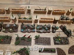 Lot Of Vintage Britains Floral Garden- Wall, Greenhouses, Figures Etc