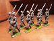 Lot Vintage Britains 8 German Infantry Toy Soldiers Marching Rare