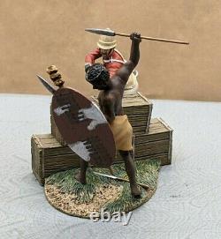 Lovely Very Rare Britains Zulu War Warrior Twilight 3 Pieces No 20084 SU786