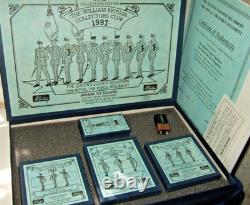 Ltd Edition Britains 3070-73, The RAF Colour Squadron in Luxury Boxes in 54mm