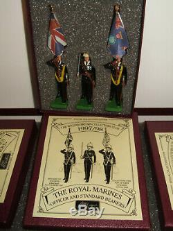 Ltd Edition Britains 3097-3100, The Band & Colours of the Royal Marines 54mm