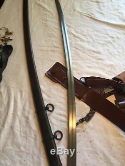 M1906 Ames Saber And Sam Brown Belt. Pristine Condition. Original. Still Useable