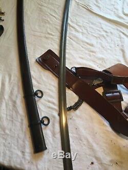 M1906 Ames Saber And Sam Brown Belt. Pristine Condition. Original. Still Useable