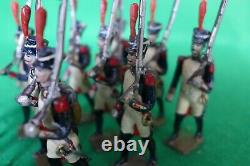 Mignot Vintage French Line Infantry x 13 Unboxed HTF