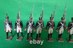 Mignot Vintage French Line Infantry x 13 Unboxed HTF