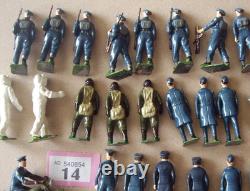 Mint 1950s Britains RAF Pilots and Personnel x 22 + Rare Blue Motorcycle Rider