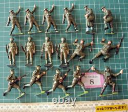 Mint 50s Britains Gas Masked British Infantry WW2. Hollow-cast Toy Soldiers (#8)