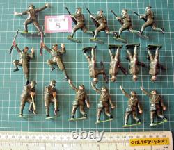 Mint 50s Britains Gas Masked British Infantry WW2. Hollow-cast Toy Soldiers (#8)