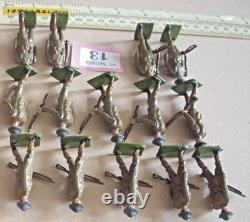 Mint Britains Lead Toy Soldiers. Pre-War British Marching Infantry x 14 (#13)