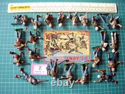 Mint Timpo WW2 USA American GIs. 1950s Hollow-cast Metal Toy Soldiers x 22 (#2)