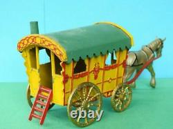 Morestone 1949 Rare Diecast Horse Drawn Gipsy Caravan Set. Excellent