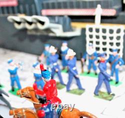 Navy sailors on parade x 8 figures +3 britains marines+2 +6Mounted hussars