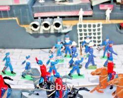 Navy sailors on parade x 8 figures +3 britains marines+2 +6Mounted hussars