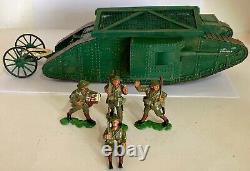 Original Britains 08946 British Tank Mark 1'Mother Male' & Figures Boxed