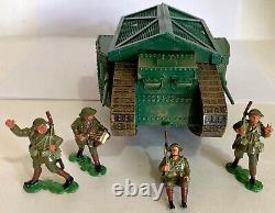 Original Britains 08946 British Tank Mark 1'Mother Male' & Figures Boxed