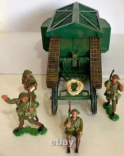 Original Britains 08946 British Tank Mark 1'Mother Male' & Figures Boxed