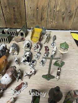 Over 120 Vintage Lead Farm Animals And Figures Britains Crescent Charbens Etc