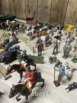 Over 120 Vintage Lead Farm Animals And Figures Britains Crescent Charbens Etc