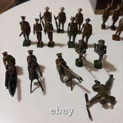 Painted lead toy soldiers WWI & WWII