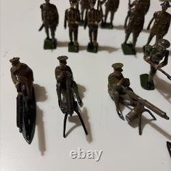 Painted lead toy soldiers WWI & WWII