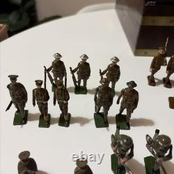 Painted lead toy soldiers WWI & WWII