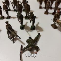Painted lead toy soldiers WWI & WWII