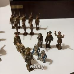 Painted lead toy soldiers WWI & WWII