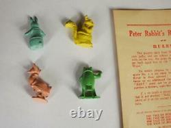 Peter Rabbit's Rare Race Game With Timpo Lead Figures C1945 By Beatrix Potter