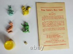 Peter Rabbit's Rare Race Game With Timpo Lead Figures C1945 By Beatrix Potter