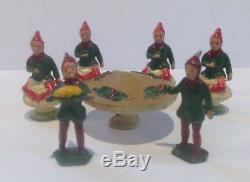 Pixie Tea Party Figures (my Ref Grey 285) By Barrett And Sons