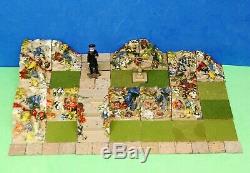 Pre-war Britains Lead Miniature Garden Rockery Huge Layout Lot #2