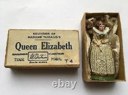 RARE 1930s BRITAINS LTD No4 QUEEN ELIZABETH MINT BOXED MADAME TUSSAUD'S SOUVENIR
