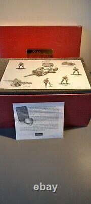 RARE BRITAINS 17587 WWII BRITISH ARTILLARY 25lb FIELD GUN WITH CREW NMIB 2005