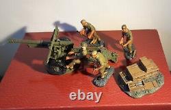 RARE BRITAINS 17587 WWII BRITISH ARTILLARY 25lb FIELD GUN WITH CREW NMIB 2005